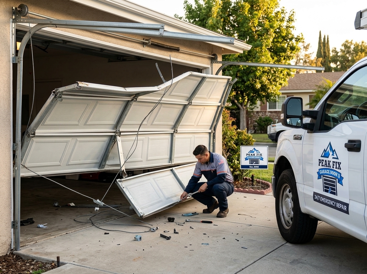 Off Track Garage Door Repair in West Hills